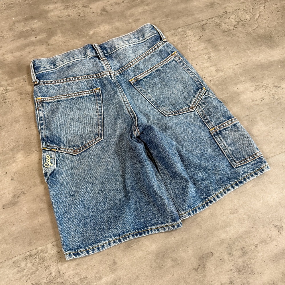 Y2K 2000's 00's Gap Carpenter Baggy Relax Fit Legged Denim Jean's Jort's Short